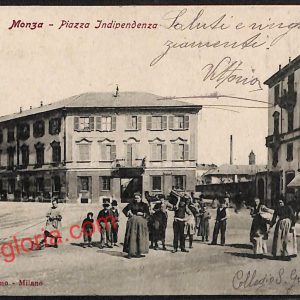 ag9539 - CARTOLINE D'EPOCA - Monza Città - Piazza Indipendenza