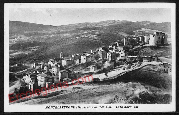 ag2426 - CARTOLINA D'EPOCA - Grosseto Provincia - Montelaterone   1955