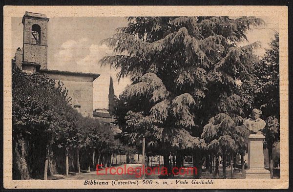 ae0229 - CARTOLINA  D'EPOCA - Arezzo Provincia - Bibbiena  1943