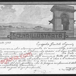 ae6992 - CARTOLINA D'EPOCA - Firenze Città - Scena Illustrata