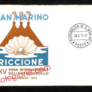 ai4696 - CARTOLINA D'EPOCA - San Marino - XXV Fiera del Francobollo