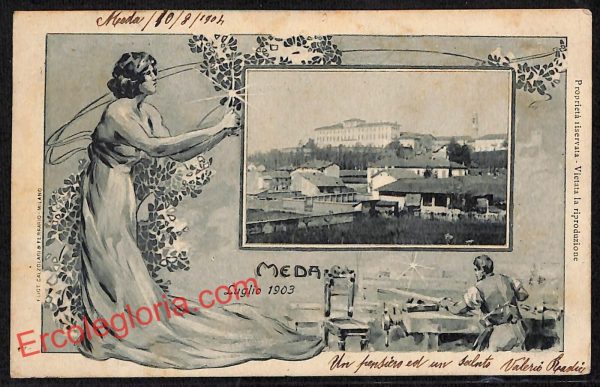 ag9548 - CARTOLINE D'EPOCA - Monza Provincia  - Meda