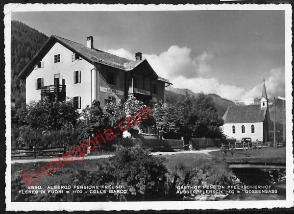 ae3609 - CARTOLINA  D'EPOCA - Bolzano Città - Albergo Pensione Freund