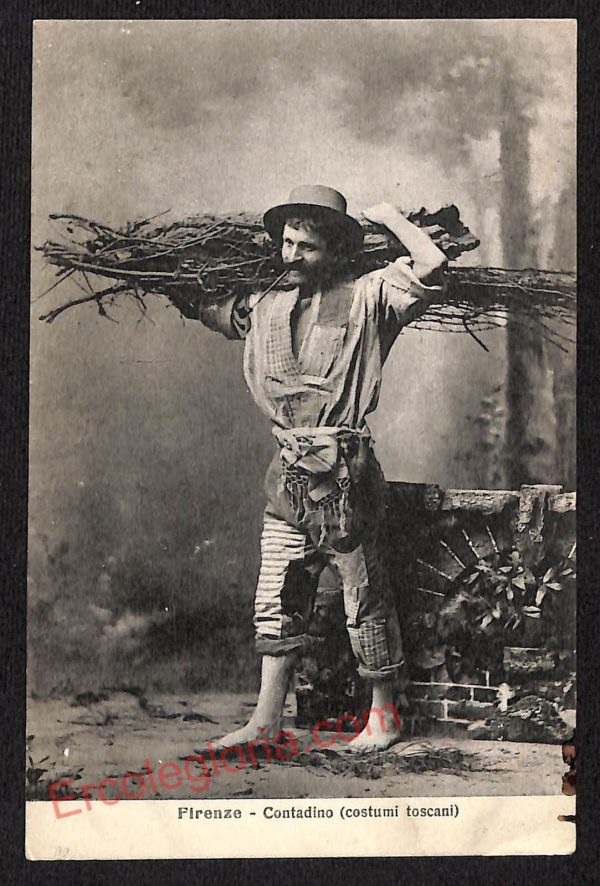 ae6998 - CARTOLINA D'EPOCA - Firenze Città - Contadino - Costumi Toscani