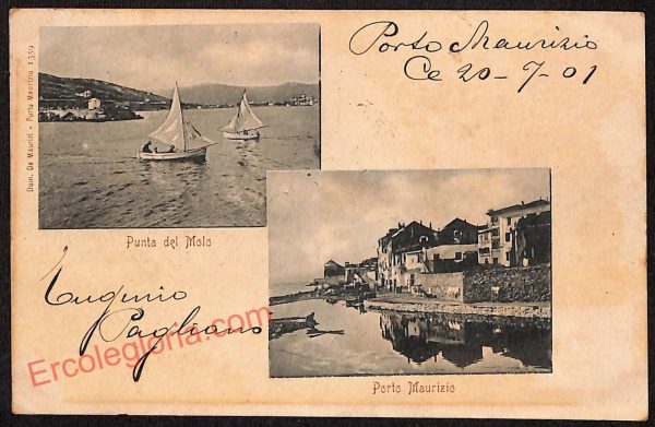 ag4484 - CARTOLINA D'EPOCA - Imperia Città - Porto Maurizio