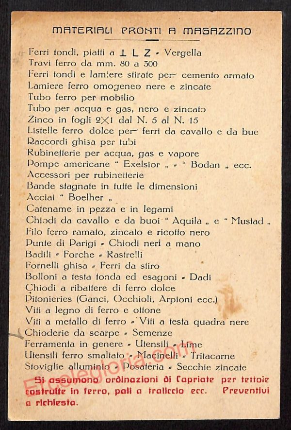 ae6728 - CARTOLINA D'EPOCA - Firenze Città - Ferramenta Cobianchi - immagine 2