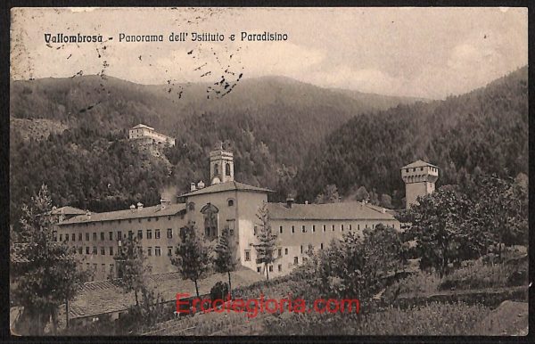 ae0555 - CARTOLINA  D'EPOCA - Arezzo Provincia - Vallombrosa  1915