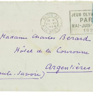 P3484 -OLYMPIC GAMES PARIS 1924 , 24.7.24, FEW DAYS BEFORE THE CLOSING CEREMONY,
