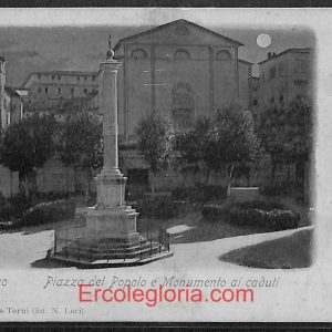 ae0039 - CARTOLINA  D'EPOCA - Arezzo Città - Piazza del Popolo  1902