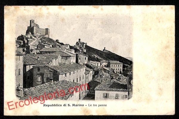 ai4707 - CARTOLINA D'EPOCA - San Marino - Le Tre Penne