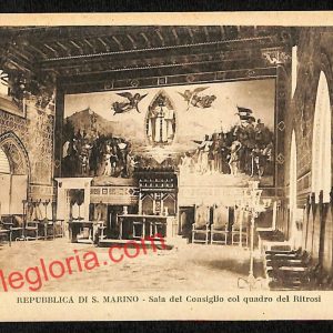 ai4841 - CARTOLINA D'EPOCA - San Marino Città - Sala del Consiglio