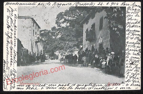 ag2456 - CARTOLINA D'EPOCA - Grosseto Provincia - Monteamiata   1904