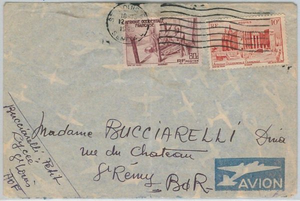45176 -  SENEGAL -  POSTAL HISTORY -   AIRMAIL COVER to FRANCE 1940