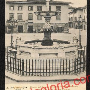 ah9052 - CARTOLINA D'EPOCA - Prato Città - Piazza del Duomo