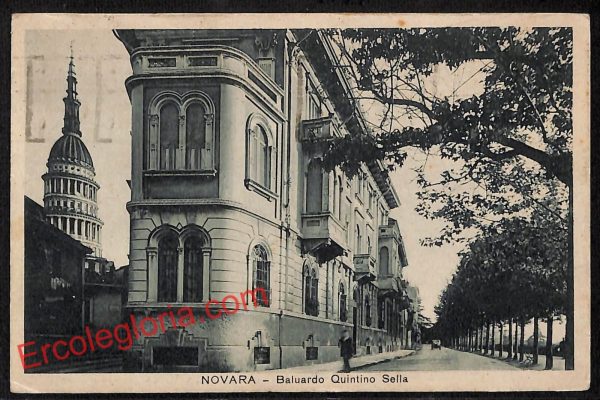 ah3869 - CARTOLINA D'EPOCA - Novara Città - Baluardo Quintino Sella