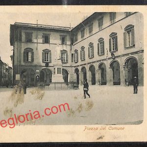 ah9053 - CARTOLINA D'EPOCA - Prato Città - Piazza del Comune