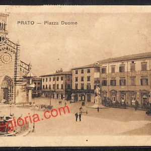 ah9055 - CARTOLINA D'EPOCA - Prato Città - Piazza Duomo