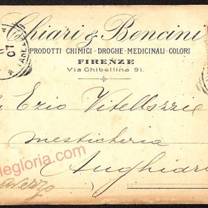 ae6735 - CARTOLINA D'EPOCA - Firenze Città - Chiari Bencini  1907