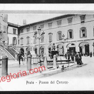 ah9056 - CARTOLINA D'EPOCA - Prato Città - Piazza del Comune