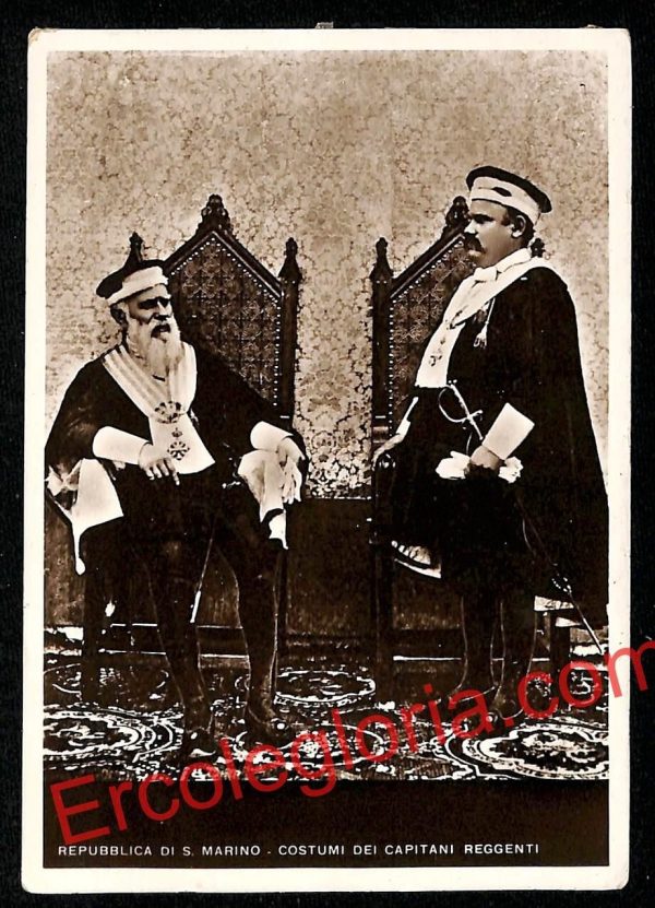 ai4715 - CARTOLINA D'EPOCA - San Marino Città - Costumi dei Capitani Reggenti