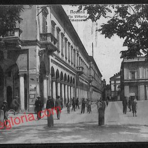 ah3879 - CARTOLINA D'EPOCA - Novara Città - Via Vittorio Emanuele