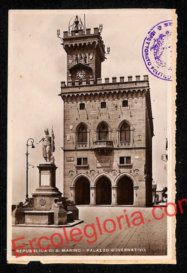 ai4723 - CARTOLINA D'EPOCA - San Marino Città - Palazzo Governativo