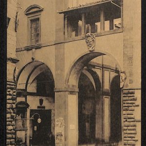 ae0046 - CARTOLINA  D'EPOCA - Arezzo Città - Testata della Logge Vasari