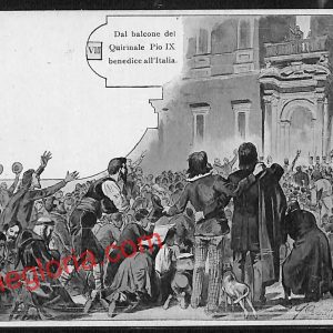 ai0982 - CARTOLINA D'EPOCA - Roma Città - Dal balcone del Quirinale Pio IX
