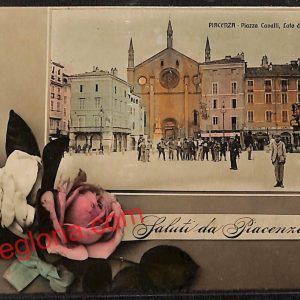 ah7525 - CARTOLINA D'EPOCA - Piacenza Città - Piazza Cavalli