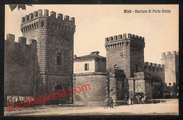 ai0433 - CARTOLINA D'EPOCA - Rieti Città - Barriera di Porta Cintia