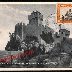 ai4736 - CARTOLINA D'EPOCA - San Marino Città - Interno della Seconda Torre