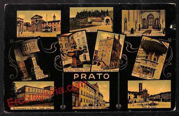 ah9069 - CARTOLINA D'EPOCA - Prato Città