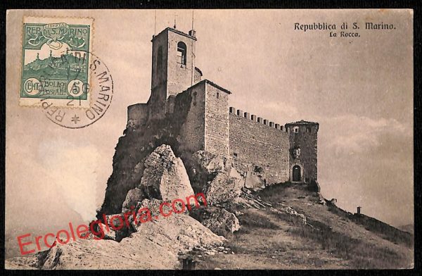 ai4738 - CARTOLINA D'EPOCA - San Marino Città - La Rocca