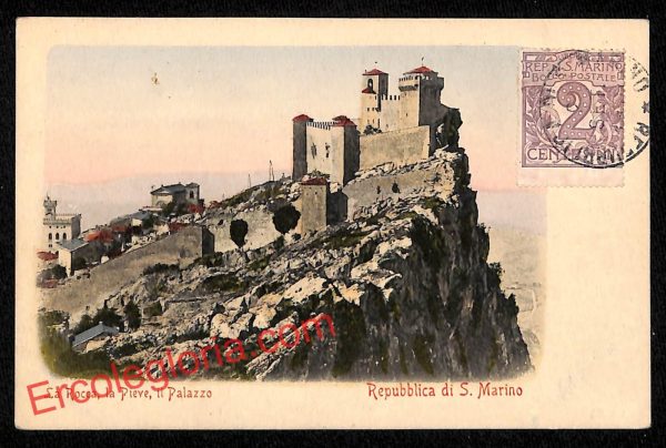 ai4739 - CARTOLINA D'EPOCA - San Marino Città - La Rocca