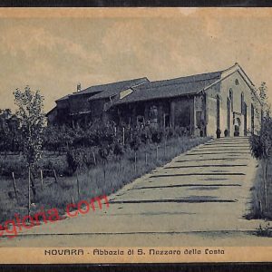 ah3892 - CARTOLINA D'EPOCA - Novara Città - Abbazia di San Nazzaro della Costa