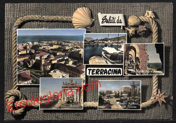 ag5847 - CARTOLINA D'EPOCA - Latina Provincia - Terracina   1957