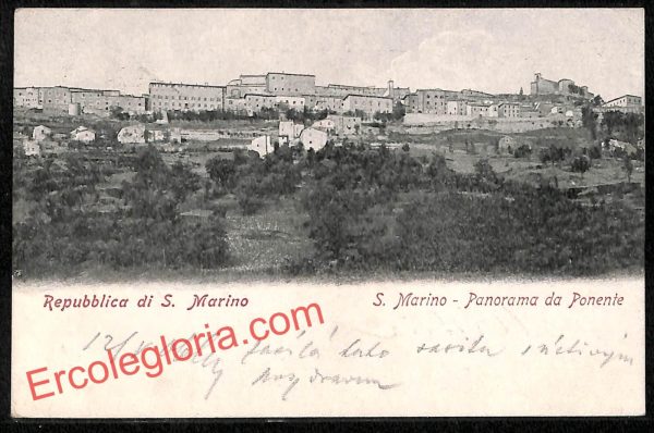 ai4748 - CARTOLINA D'EPOCA - San Marino Città - Panorama