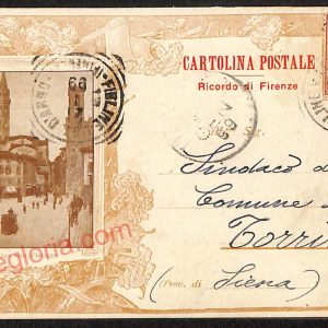 ae7023 - CARTOLINA D'EPOCA - Firenze Città - Piazza San Firenze  1899