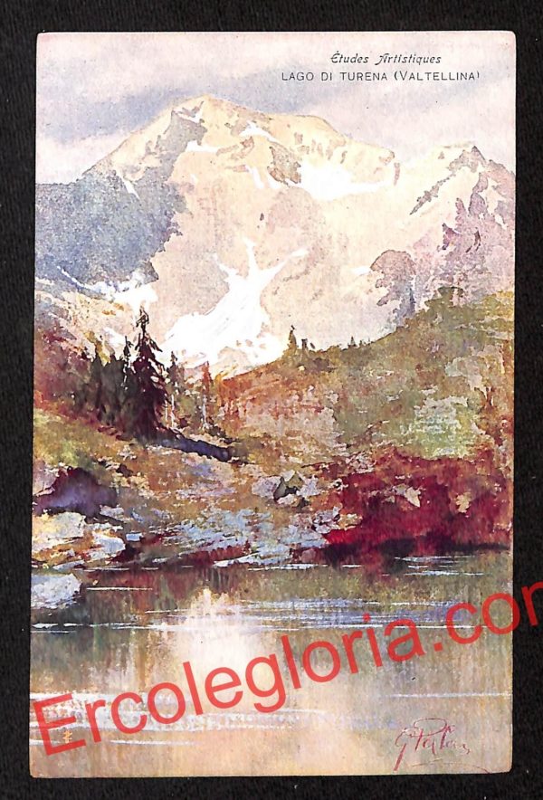 ai6738 - CARTOLINA D' EPOCA - Sondrio Città - Lago di Turena