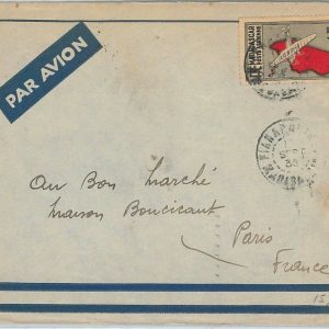 44940  -- MADAGASCAR -  POSTAL HISTORY - Airmail COVER to FRANCE 1936
