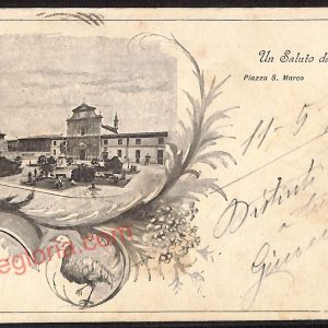 ae7024 - CARTOLINA D'EPOCA - Firenze Città - Piazza San Marco  1903