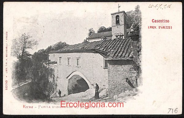 ae0253 - CARTOLINA  D'EPOCA - Arezzo Provincia - Casentino  1901