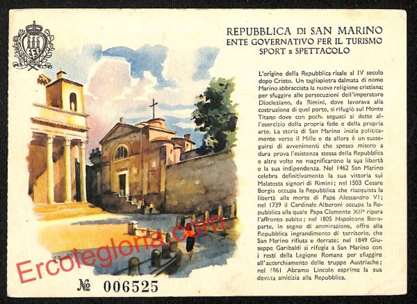 ai4849 - CARTOLINA D'EPOCA - San Marino