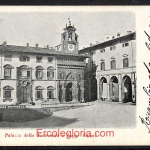 ae0069 - CARTOLINA  D'EPOCA - Arezzo  Città - Palazzo della Fraternita  1903