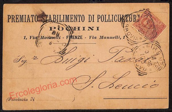 ae7030 - CARTOLINA D'EPOCA - Firenze Città - Pochini  1898