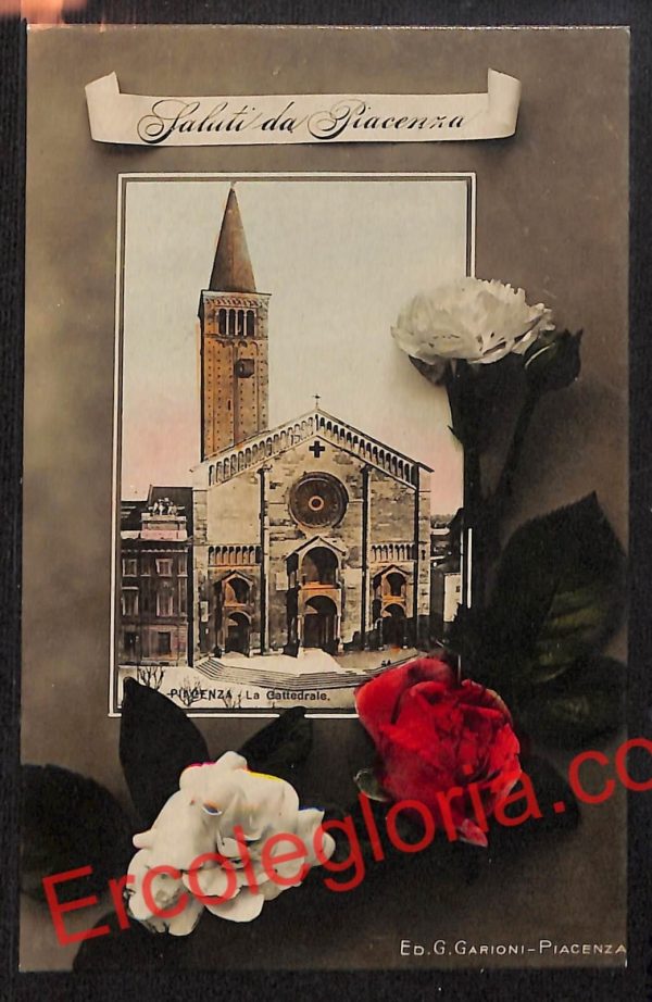 ah7539 - CARTOLINA D'EPOCA - Piacenza Città - La Cattedrale