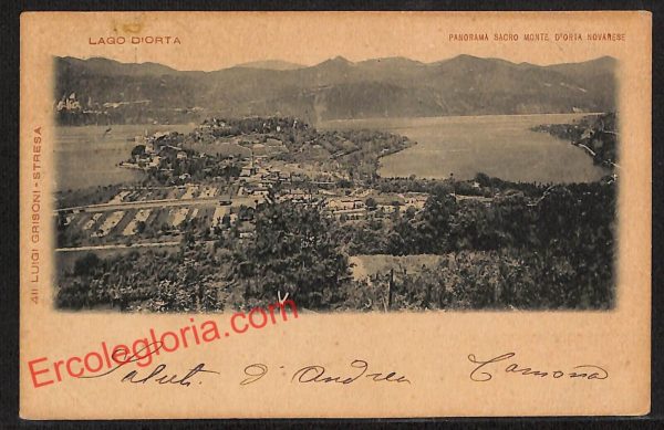 ah4006 - CARTOLINA D'EPOCA - Novara Provincia - Orta San Giulio