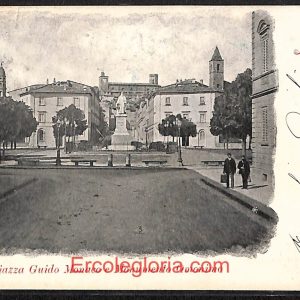 ae0074 - CARTOLINA  D'EPOCA - Arezzo  Città - Piazza Guido Monaco  1903