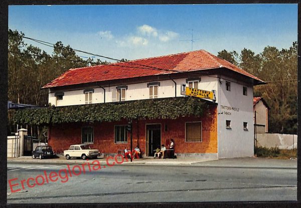 ah3899 - CARTOLINA D'EPOCA - Novara - San Martino di Trecate - Trattoria Macalle