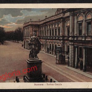 ah3901 - CARTOLINA D'EPOCA - Novara Città - Teatro Coccia